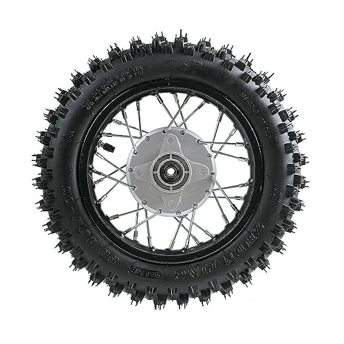 10" Rear Wheel Rim Tire Assembly 12mm Bearing 50cc 70cc 90cc 110cc Dirt Pit Pro Trail Bike CRF50 DRZ70 PW50 BBR50 TTR50 DRZ50 SSR 3.00-10 80/100-10 1.4x10 Drum Brake (Tire: 3.00-10 With Drum Brake) - size: Tire: 3.00-10 With Drum Brake