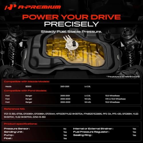A-Premium Electric Fuel Pump Module Assembly Compatible with Ford, Mazda