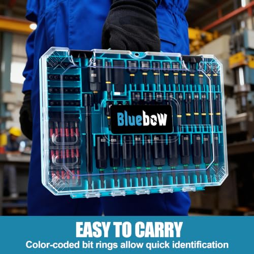 80PCS Magnetic Impac Nut Driver Set, Metric & SAE Socket Set, Storage Box - size: 80-Piece