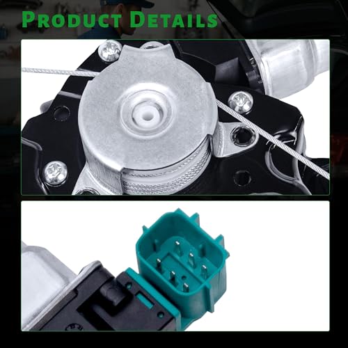 Front Driver Side Power Window Regulator with Motor - size: 751-394