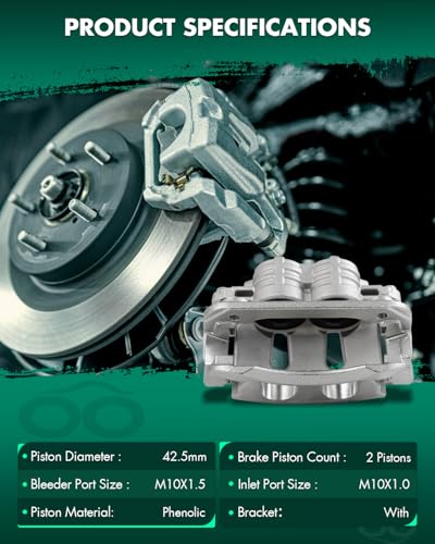 SCITOO 1PC 18B4929 Front Driver Side Disc Brake Caliper With Bracket - size: Front Driver[18B4929]