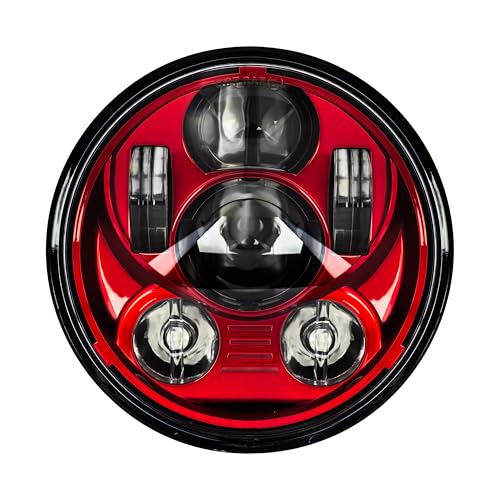 Eagle Lights Indian Scout Red Headlight Kit - Fits 2014 to Current Scout, 60, and Bobber - color: Red