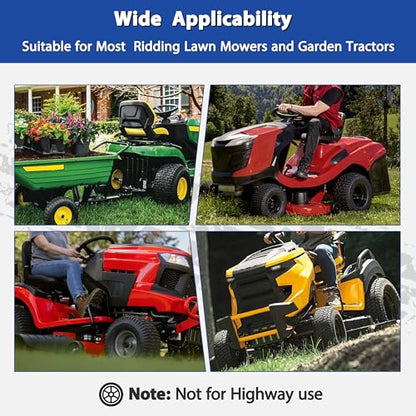 2 Pcs 16x6.50-8 Tubeless Lawn Mower Tire and Wheel 3/4" Bearing &1" Bushing - size: 2 Pcs 16x6.50-8 Tubeless 3/4" Bearing