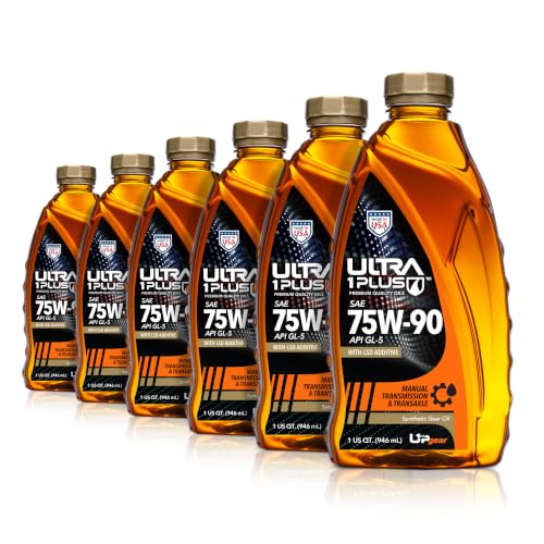SAE 75W-90 Full Synthetic Gear Oil API GL-5 MT-1 Limited Slip 6 Quarts - size: 6 Quarts Pack