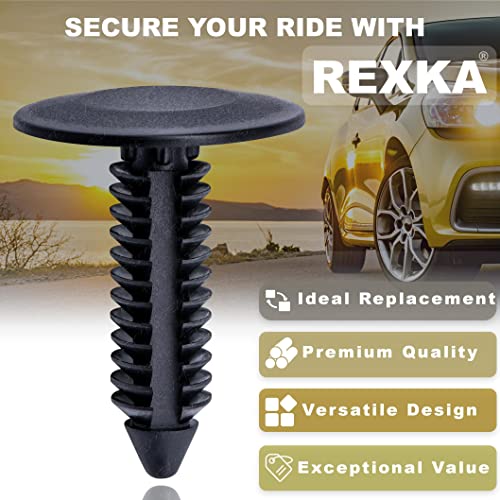 Rexka 20pcs M6.3 Splash Shield Wheel Cover Bumper Cover Retainer Clip Pin Rivet for Jeep Dodge Ram Chrysler 6501916 GM 22547243 - color: 20pcs