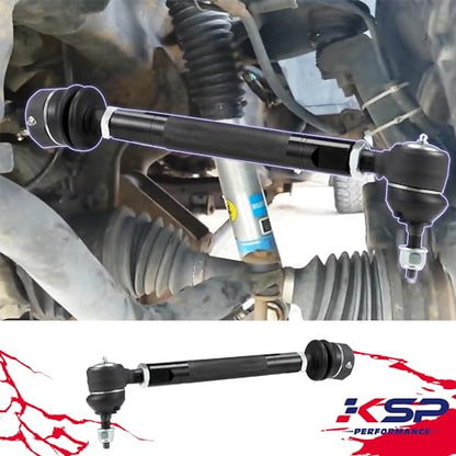KSP Heavy Duty Tie Rod Ends Kits for Silverado Sierra 2500HD 3500HD 2011-2024, Front Lower Tie Rod Compatible with Chevy GMC, 0-6" Adjustable Tie Rod Repalce OE Inner and Outer Tie Rod Assembly, 2PC - size: 2011-2024 Silverado 2500 HD