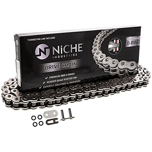 NICHE Drive Sprocket Chain Combo for Yamaha YZF R1 Front 16 Rear 43 Tooth 530V O-Ring 114 Links - size: O-Ring Chain