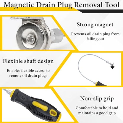 Magnetic Oil Drain Plug Remover Tool, Oil Drain Plug Remover Instrument