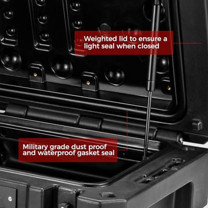 RUGCEL 98QT Waterproof Dry Box - Off-Road Case for Car Camping, Roof Rack