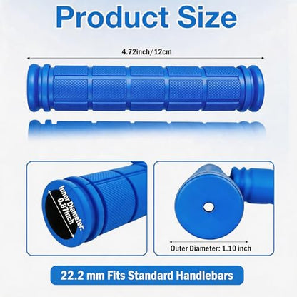 4 Pairs Bicycle Handle Bar Grips Mushroom Grips for BMX/MTB/Road Mountain Bikes - color: black, blue, red, pink