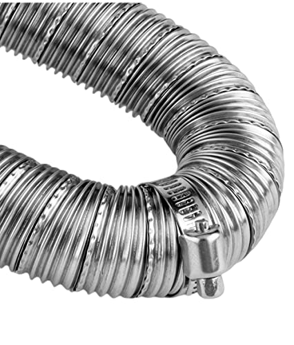 1Pack Inner Diameter 22mm/24mm Dual-layer Car Heater Exhaust Pipe Air Diesel Parking Heater Exhaust Hose Line For Webasto Eberspacher With Camps - size: Length:100cm, style: Inner Diameter: 24mm(0.94in)