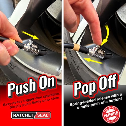 Chuck Mates Platinum Locking Air Chuck Quick-Connect, Open-Flow (1-Pack) - size: 1 Pack, style: Best for Portable Tire Inflators