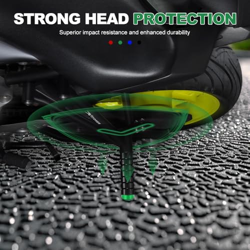 Xitomer Foot Pegs End Caps for Subcage - 4 Color Protective 6061-T6 Aluminum (Green) - color: Green
