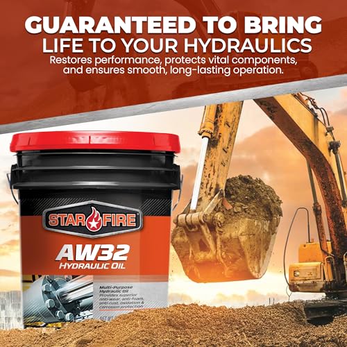 STARFIRE AW32 Anti-Wear Hydraulic Oil for Industrial/Mobile Equipment 5-Gal - size: 5 Gallon