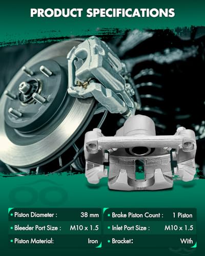 SCITOO Rear Left+Right Brake Calipers With Bracket 18B4644 18B4645 - size: Rear[18B4644 & 18B4645 ]