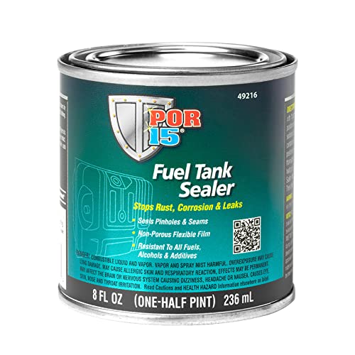 POR-15 Fuel Tank Sealer, Stops Rust, Corrosion and Leaks, Resistant to All Fuels, Alcohols and Additives, 8 Fluid Ounces - size: 8 fl oz