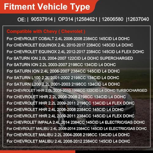 Oil Pump Timing Cover Gasket Kit for 2000‑2017 Equinox Malibu GMC Terrain - size: YB-002