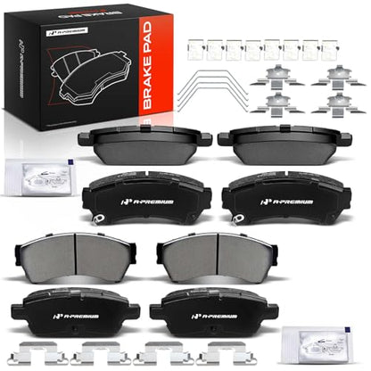 A-Premium Front and Rear Ceramic Brake Pads, 4-Pack
