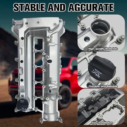 25203562 Aluminium Engine Valve Cover Camshaft Cover with Seals Compatible with 2016-2019 Buick Cascada 1.6L L4 - color: 2016-2019 Buick Cascada