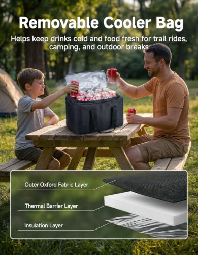 KEMIMOTO ATV Bag, 83L Large ATV Cargo Bag with Cooler