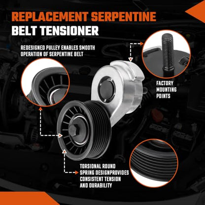 53010158AB Belt Tensioner Pulley Fit for Dodge Ram 1500 2500 1994-2003 - size: 53006497