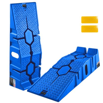Garvee 2 Pack Low Profile Car Service Ramps, 3.5 t Heavy Vehicle Lift Ramps - color: Blue, size: 3.5 T