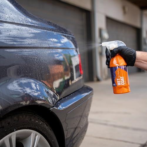 GYEON Wet Coat 500ml - Hydrophobic Ceramic Spray Coating for Cars - High Gloss Solutions for Your Car Paint Wheels and Glass - Spray On Rinse Off Easy DIY Use Formula (Pack of 2) - size: 16.9 Fl Oz (Pack of 2)