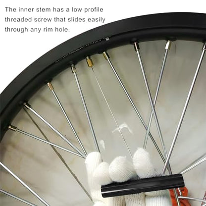 Valve Stem Puller, Tire Valve Stem Fishing Tool Puller with Core Remover, Tire Maintenance Tool for Installing Inner Tubes & Rim Locks on Dirt Bike ATV UTV Motorcycle