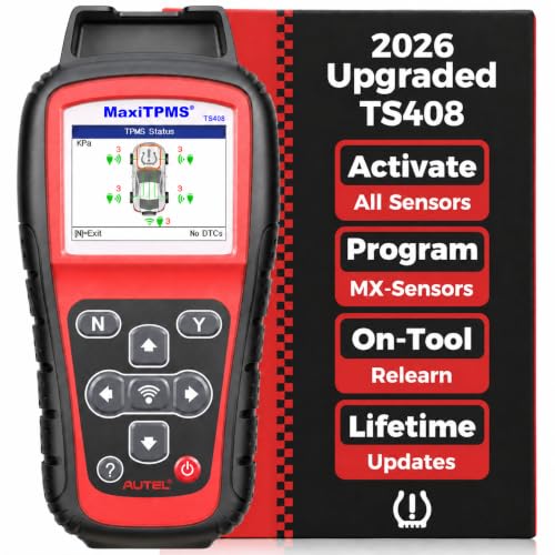 Autel TS408 TPMS Programming Tool, Tire Pressure Sensor Replacement Scanner