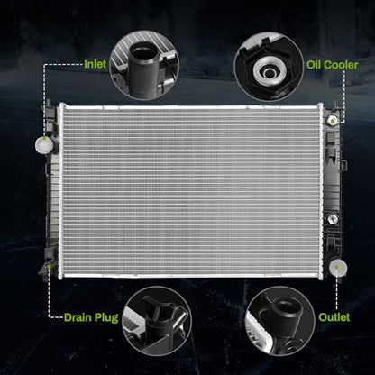 AUTOSAVER88 Radiator Compatible with 2006-2010 Ford Fusion - style: 06-10 Ford Fusion