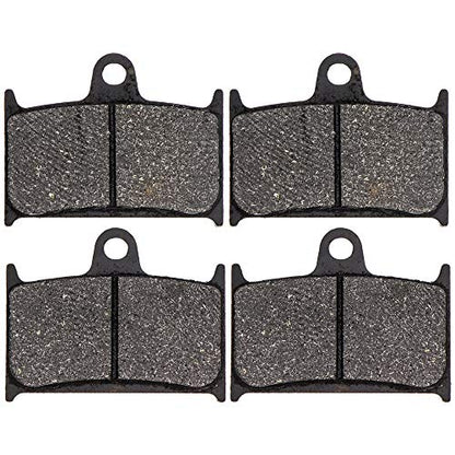 NICHE Front Rear Brake Pad Set for Triumph T2020393 T2020245 Semi-Metallic - size: Semi-Metallic