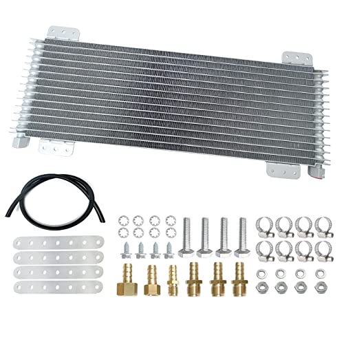 40k Transmission Cooler LPD47391 Low Pressure Drop Trans Oil Cooler Compatible with Heavy Duty 40,000 GVW Max including Mounting Hardware, Towing Applications and Advanced Cooling Protection 47391 - color: SILVER