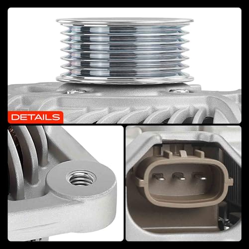 A-Premium Alternator, 12V 110A 6-Groove Pulley CW, Compatible with Subaru