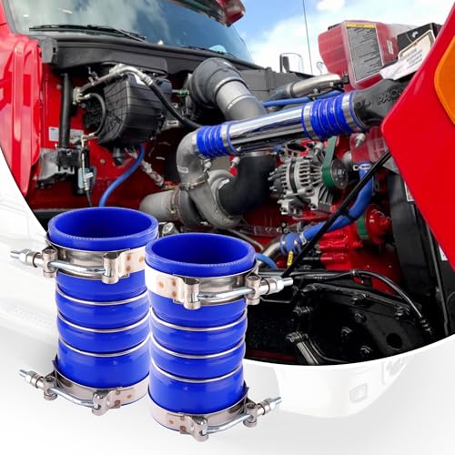3" X 6" Silicone Charge Air Cooler Hump Hose with Clamps,4PCS Blue - color: Blue, size: 3" x 6"