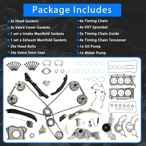 3.6L Pentastar Timing Chain Kit for Jeep Chrysler Dodge Ram 1500 2011-2016