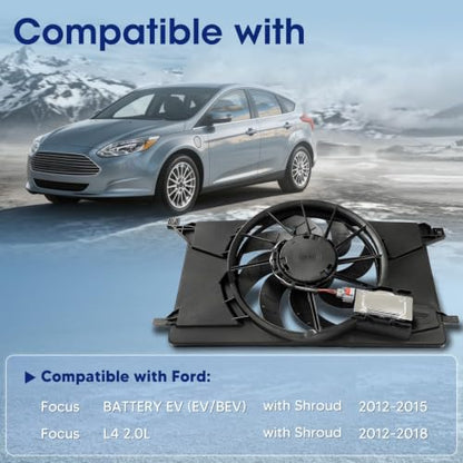 Engine Cooling Radiator Fan Assembly with Brushless Motor - size: 621606, BV6Z8C607K