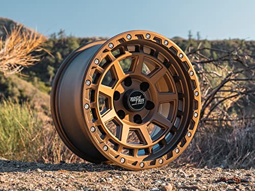 RockTrix RT114 18 Inch Wheel 18x9 6x139.7 6x5.5, 12mm Offset, Matte Bronze - color: Matte Bronze, size: 18x9 -12mm offset