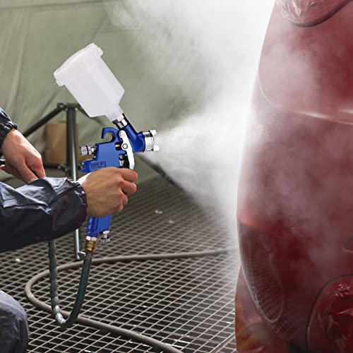 ENDOZER General Purpose Mini HVLP Spray Guns Auto Car Detail Paint Sprayer Spot Repair with 0.8mm Nozzle 125CC - color: Nozzle-0.8mm