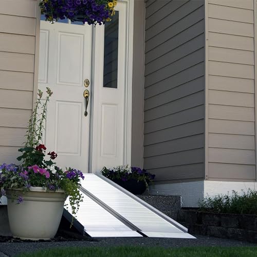 EZ-ACCESS Suitcase Singlefold Portable Wheelchair Ramp, 6 x 30 in - size: 6 Foot (Pack of 1), style: Standard