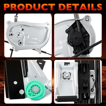 740-085 Front Right Passenger Side Power Window Regulator without Motor - size: 740-085