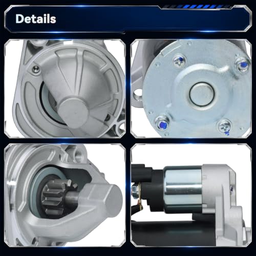 410-40066 36100-2B110 Starter Motor for 2014-2019 Kia Soul L4 1.6L, 2016-2017 Kia Rio, 12V 0.9KW 10 Teeth CW - size: 410-40066