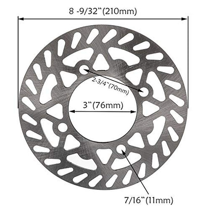70/100-17 Wheel Tire and Rim With 15mm Bearing & Brake Disc Rotor & Hydraulic Disc Brake Caliper Master Cylinder & Rim Axle & Fork Shocker and Triple Clamp Handlebar Riser Set for Dirt Pit Trail
