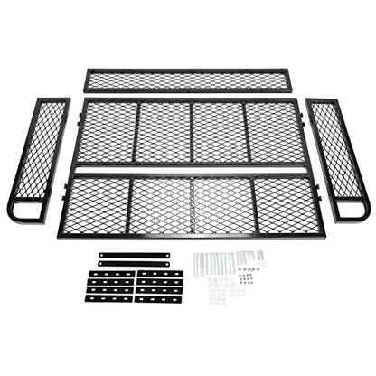HECASA Universal Rear Cargo Basket Compatible with ATV Storage Rack Cargo Carrier Steel