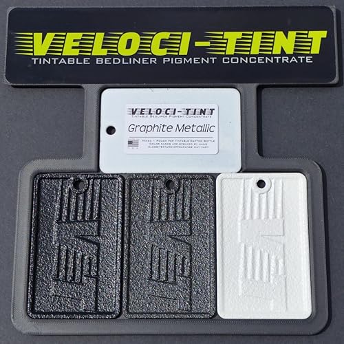 VelociTint Bedliner Pigment Concentrate 2oz Pouch for 2K Urethane Tintable Bed Liner 200+ Colors Available (Graphite Metallic) - color: Graphite Metallic