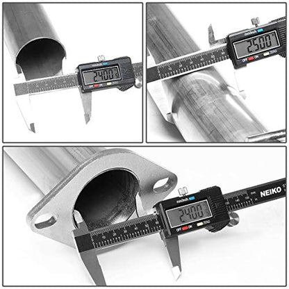 Auto Dynasty 2.4" Round Catback Exhaust System For 2013-2015 Toyota Tacoma