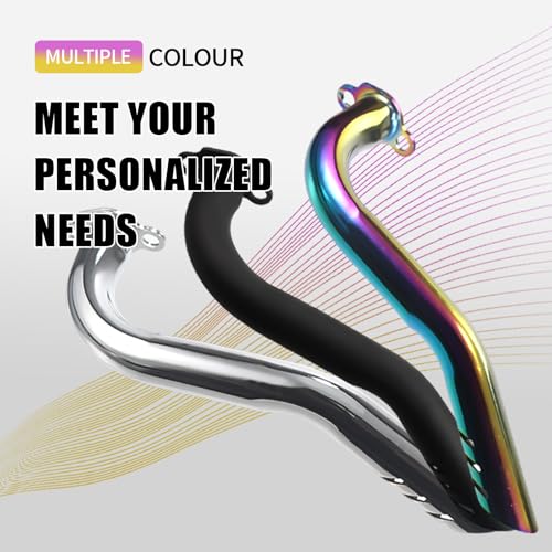 Mini Bike Exhaust Header Kit, Fit Predator 196cc 212cc 224cc GX160 Clone - size: colorful