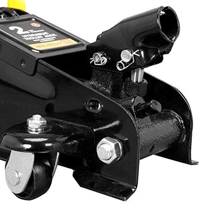 Big RED AT82001BR Hydraulic Trolley Service/Floor Jack Combo with 2 Jack Stands, 2 Ton (4,000 lb), Black - size: 2 Ton (4,000 lb) with Jack Stands