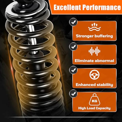 MOSNAI Heavy Duty Golf Cart Rear Shocks for Yamaha G14 G16 G19 G20 G22 G29 - color: Black