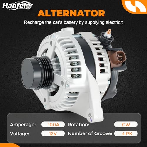 11516N Alternator for Toyota Camry L4 2.5L 2010–2011 - size: 11516