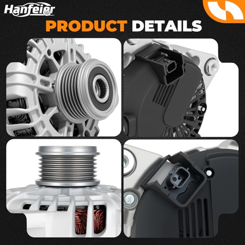 11648N Alternator for Nissan Rogue L4 2.5L 2014–2020 - size: 11648